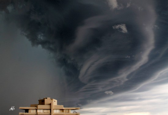 A photo of unusual cloud formations